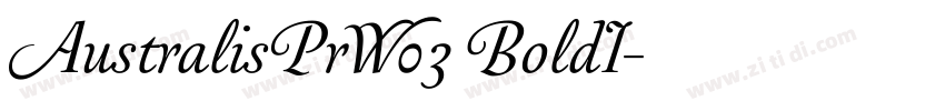 AustralisPrW03 BoldI字体转换